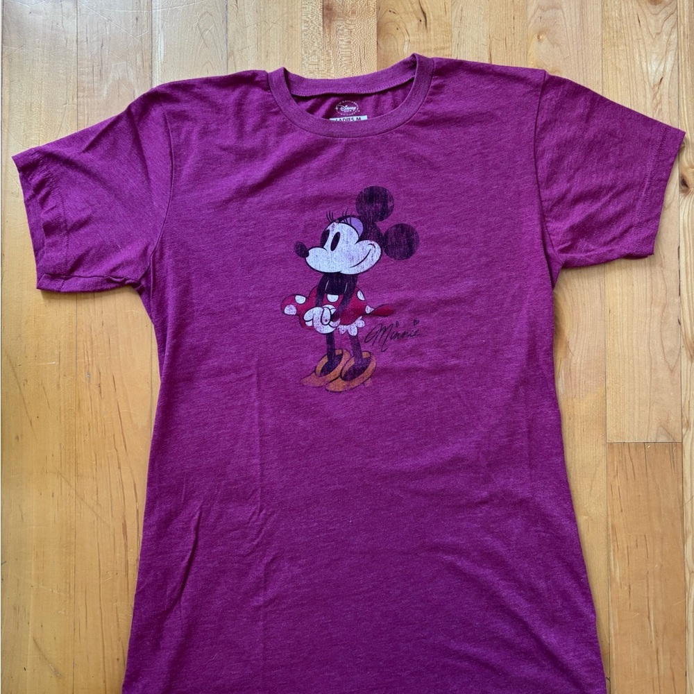 Disney Purple Minnie Mouse Short Sleeve Tee